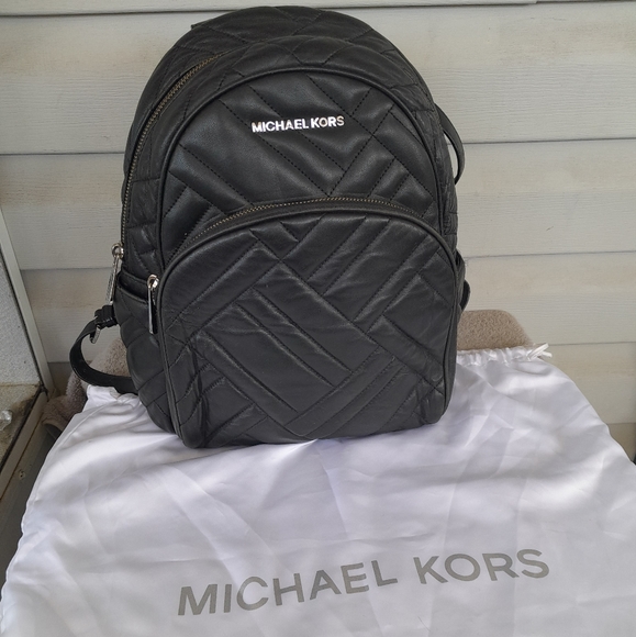Michael Kors Quilted Leather Abbey Backpack